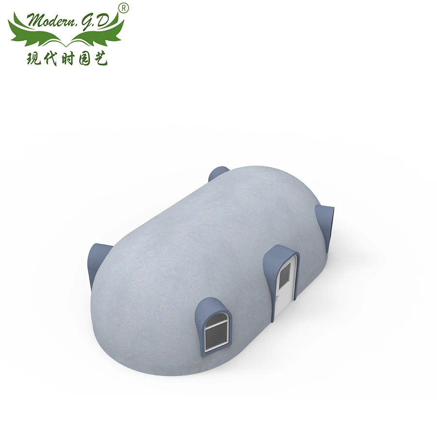 Camping house in the wild moc building block house modular street build from 58 square meter modular house