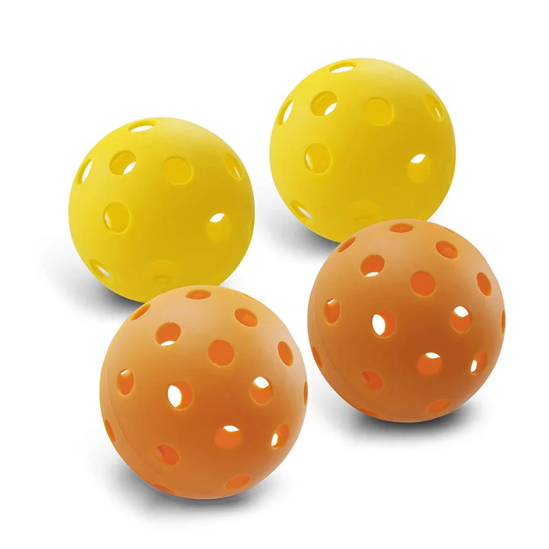 High Quality Custom Yellow Plastic Golf Balls With Hole Pickleball Practice Golf Balls