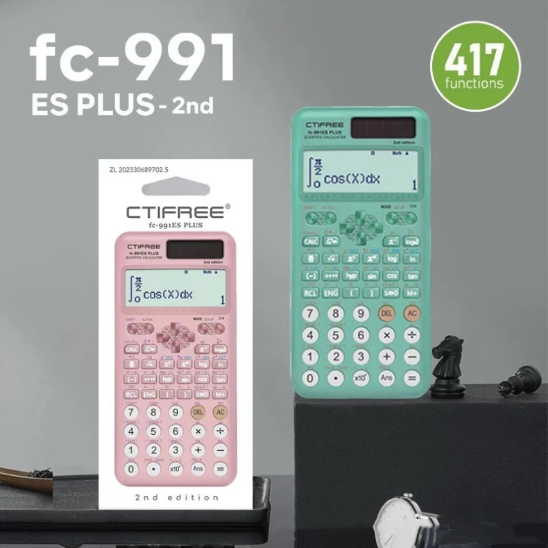 991ES PLUS II Transparent Model Scientific Calculator 417 Functions For Students Back To School calculadora cientifica