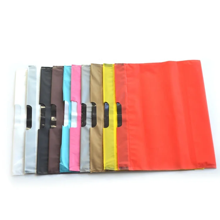 Retail packaging clothing plastic drawstring bag EVA shopping bag with handle