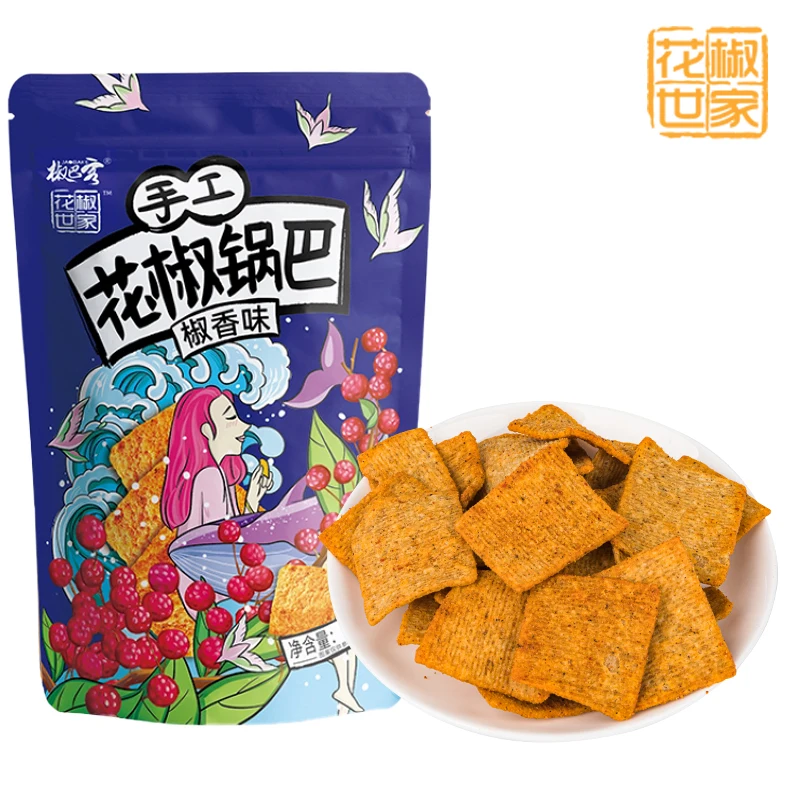 Mini rice crust of pepper flavor Chinese crisp fries spicy snacks First grade high-quality wheat white bakery flour