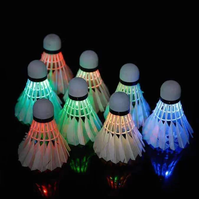 Shinning Lighting Badminton Shuttlecock / Night Led badminton / Shuttlecock Badminton use in night