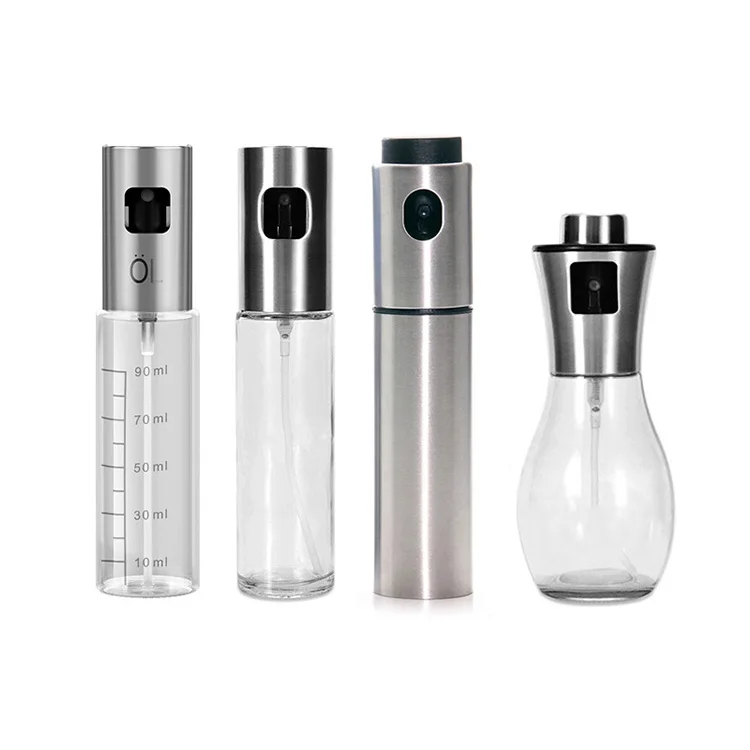 Kitchen Baking Glass Olive Oil Sprayer Empty Bottle spray oil bottles for Cooking Salad Barbecue