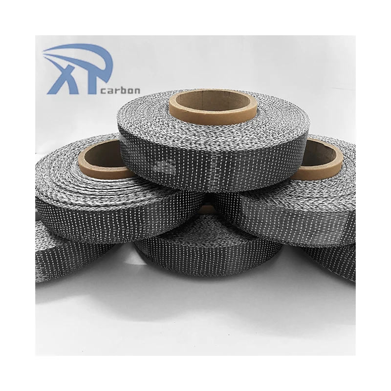 China Supplier UD 3k 50mm 125gsm Carbon Fiber Fabric tape Carbon Fiber Unidirectional Tape