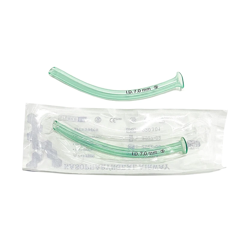 Factory Wholesale 7mm PVC Nasal Catheter Nasopharyngeal Airway Trumpet Type Soft Medical First Aid Kit Supplies