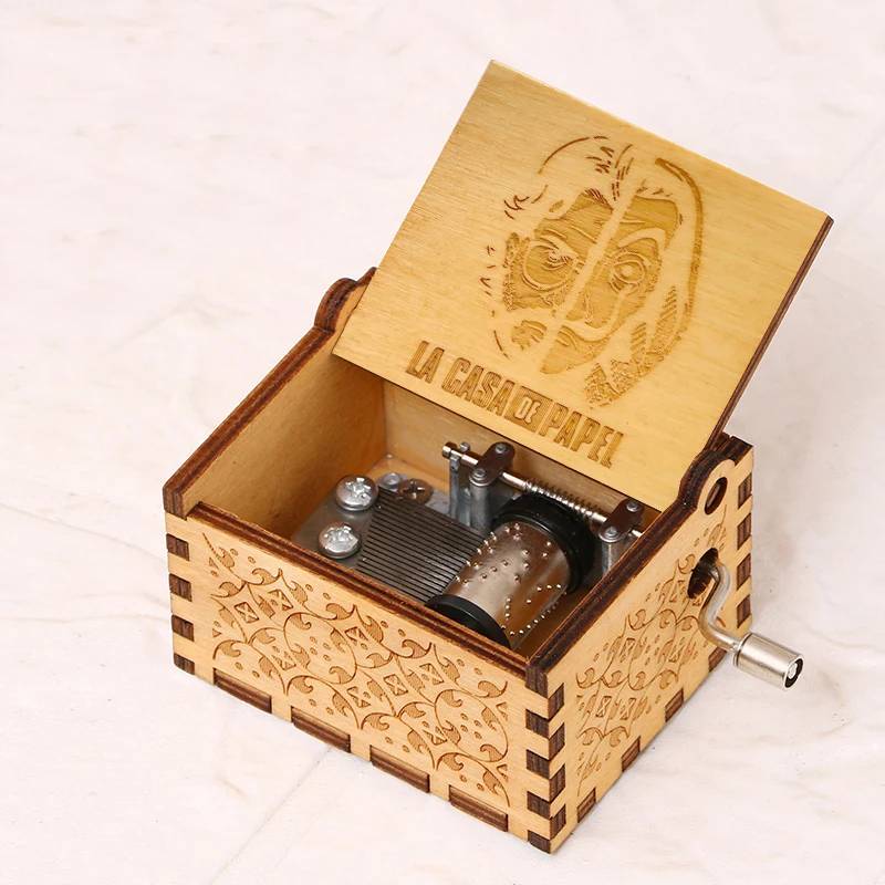 LA CASA DE PAPEL Movie Custom Engrave and Color Printing LOGO Bella Ciao Music Box