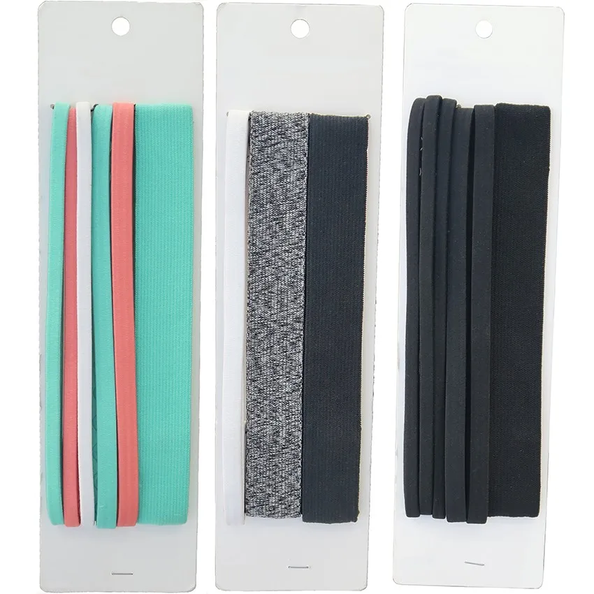 Wholesale Knitted Grip Sport Headband Yoga Elastic Hairband Workout Headband For Women