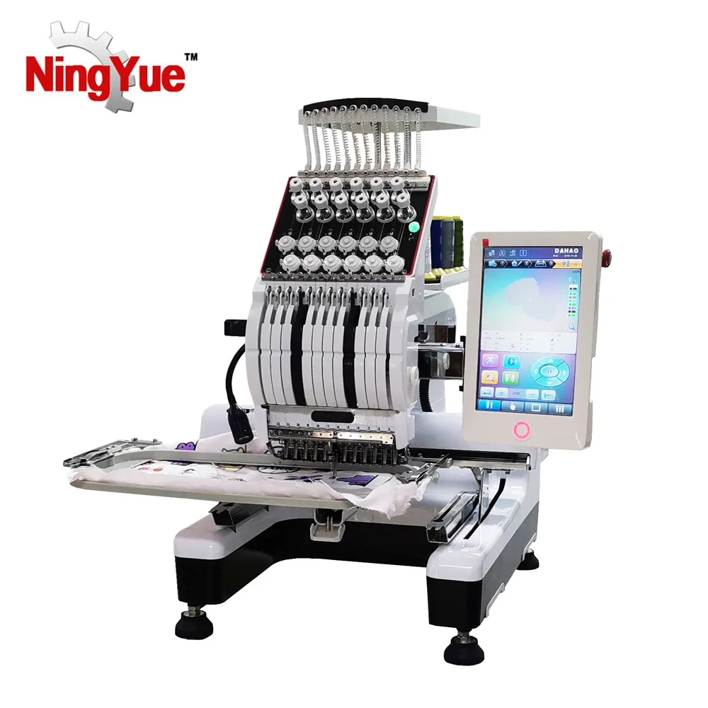 ningyue nantong computerized 1000RPM industrial flat embroidery machine cap embroidery machine