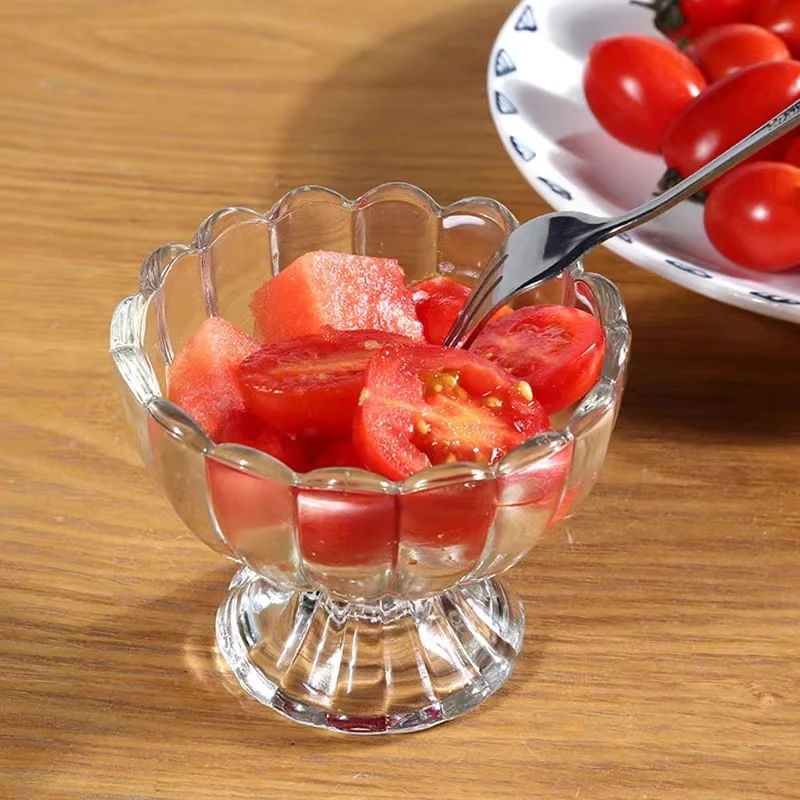 Стеклянная чашка для коктейля десертная простая мороженого утолщенная холодного напитка сока салата молочного