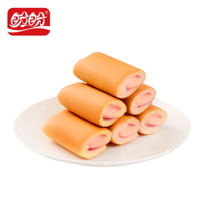 Panpan клубничный Джем флавор Ролл торт мягкий хлеб 1 25 кг