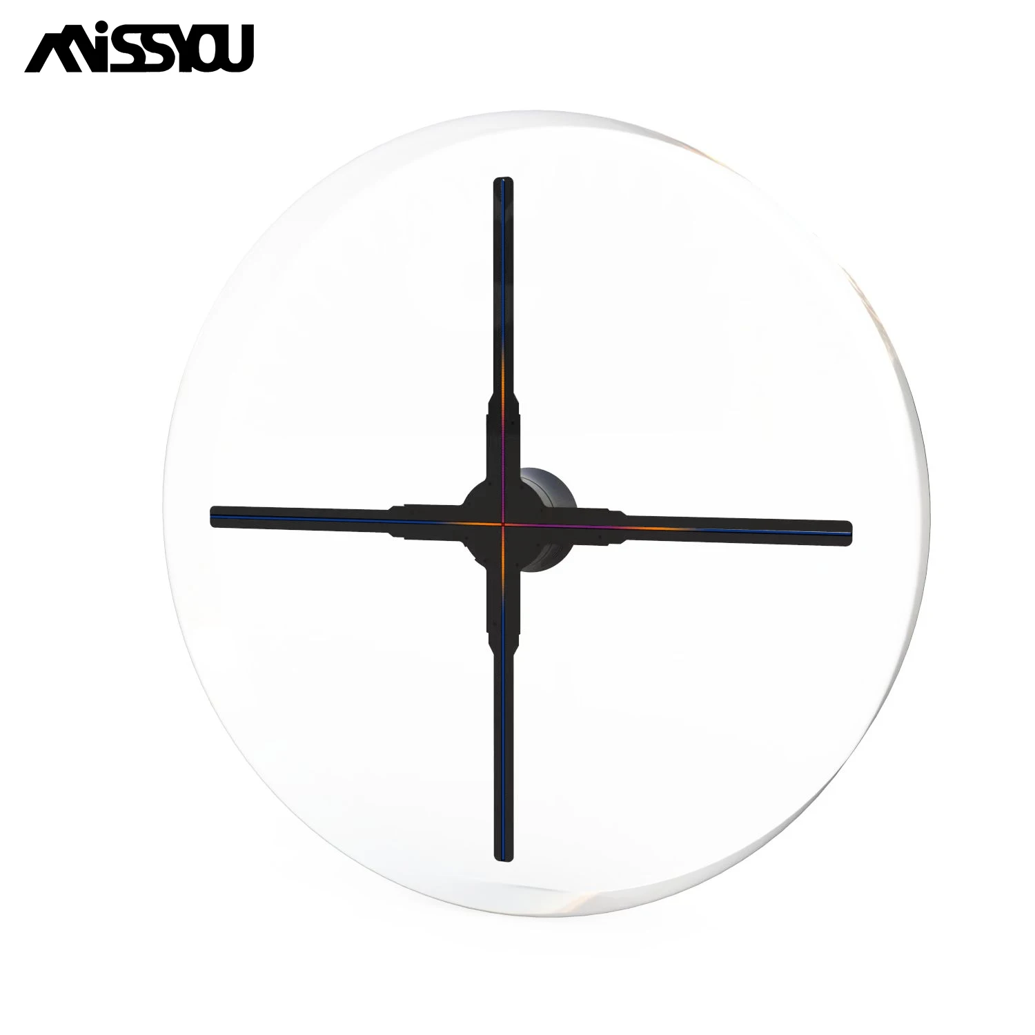 New 80cm LED Display 3D Hologram Fan Outdoor Waterproof Cover