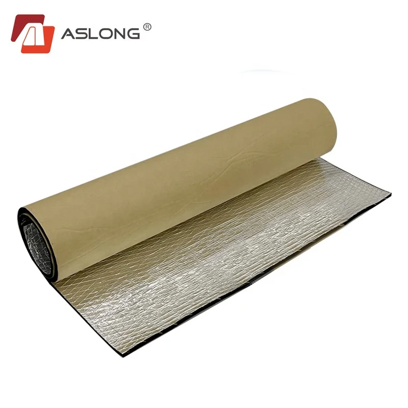ASLONG PET foil rubber foam roll Wholesale,Heat insulation rubber foam roll for freezer,damp proof property rubbrt foam roll