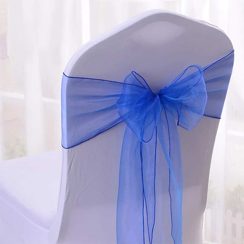 Decorative Party Hotel Banquet Wedding Decoration Chair Cover Sashes for Tiffany Chairs