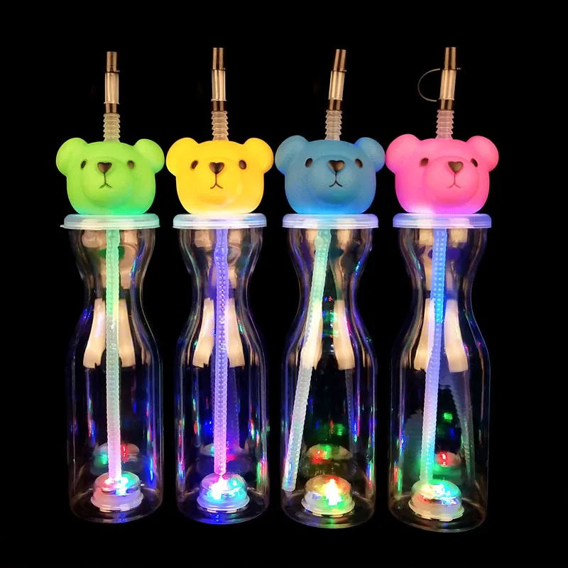 Flashing Light Plastic Party Slush Cups Led Plastic Yard Cup Slush Bottle With Yard LED Glow Cup