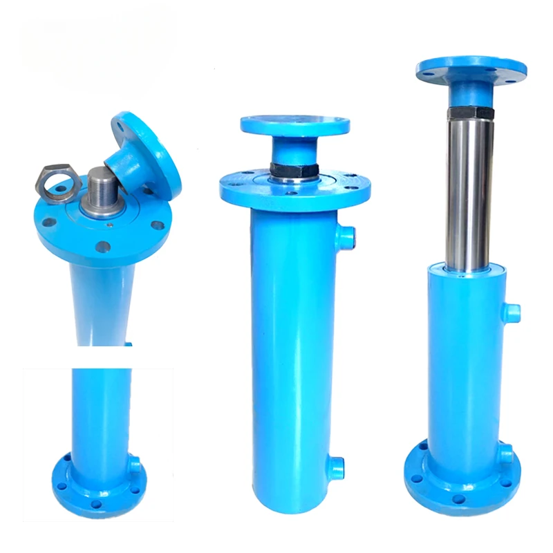 20 ton manual electric heavy duty bidirectional telescopic hydraulic cylinder