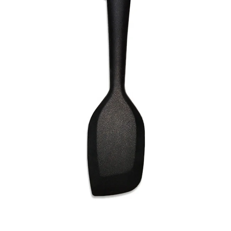 Eco-Friendly Good Grip Silicone Kitchen Scraper Spatulas Knife Utensil for Food Cooking and Stirring with Built-In Stand