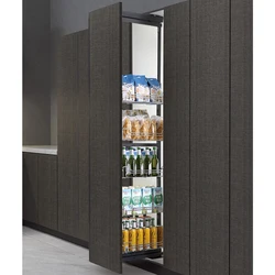 For kitchen cabinet metal tall larder pull-out pullout pantry unit tandem cupboard hardware sliding slide pull out wire baskets