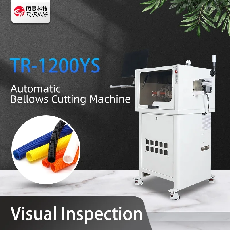TR-1200YS Automatic Plastic Bellows Tube Pipe Cutting Machine Small Tube Cutter Automated Corrugated Cutter Machine
