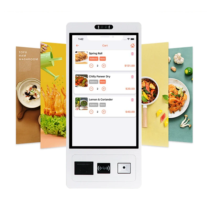 Hot Selling 27 inch multifunctional all-in-one machine with 10 point capacitive touch screen kiosk