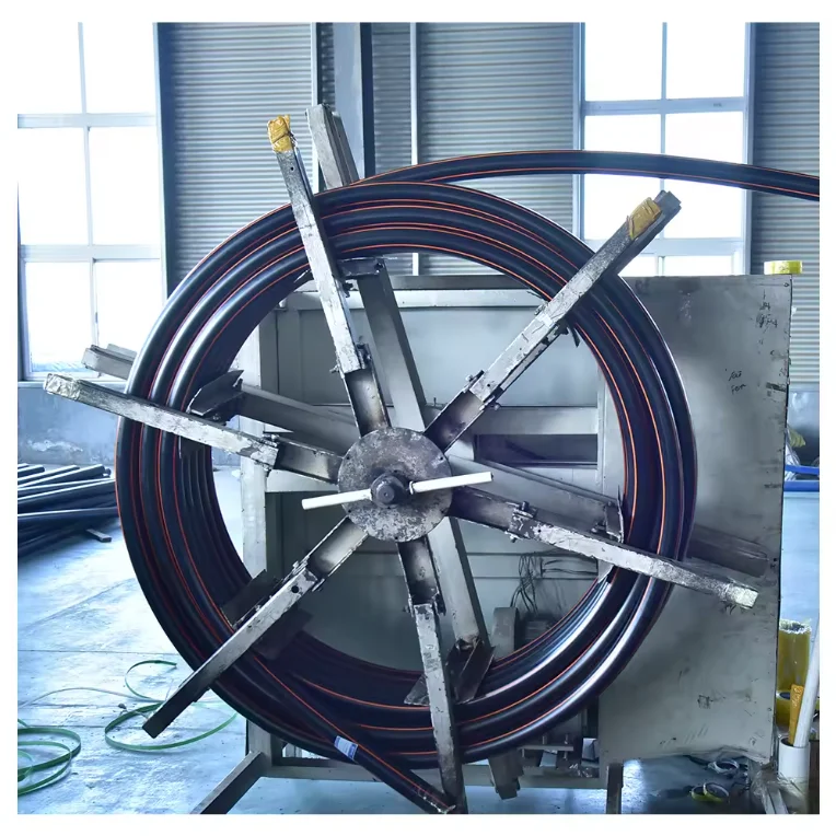 Good Price Factory SDR11 HDPE Pipe with Yellow Line Strips for Gas