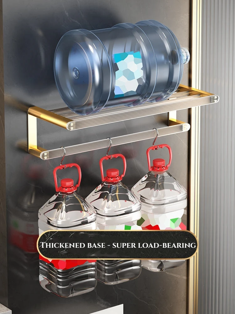 Nordic Metal Gold Acrylic Towel Rack Set Bathroom Hardware Pendant Wall Mounted Towel Rack