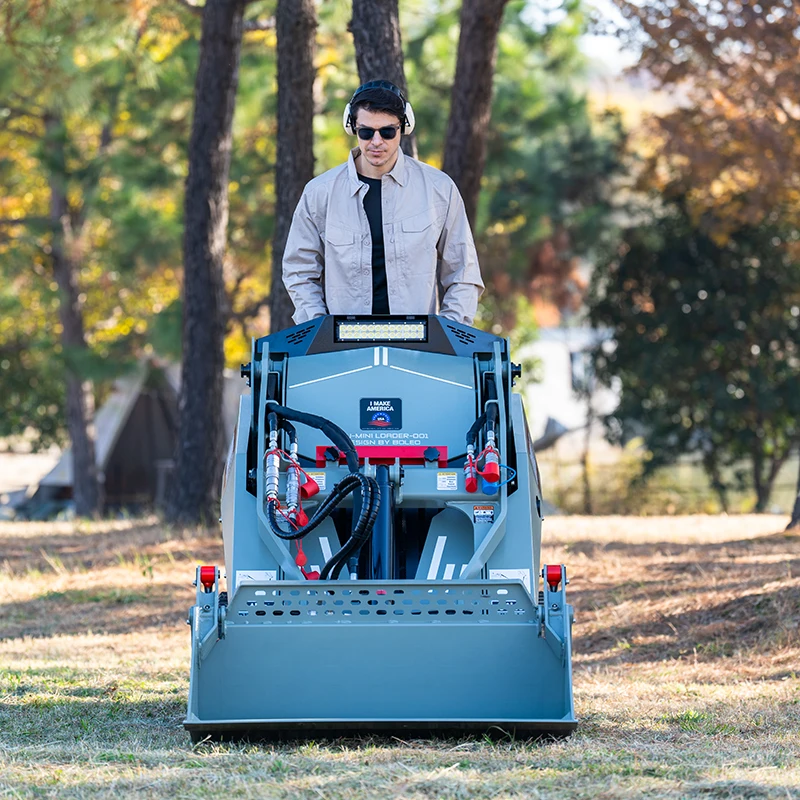 Mini Skid Steer Backhoe Loader Compact Tractor With Loader And Backhoe