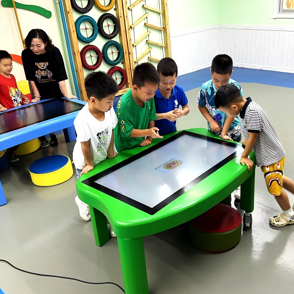 43inch 90cm 78cm height interactive touch table with 4mm tempered glass and legs detachable for restaurant and libuary