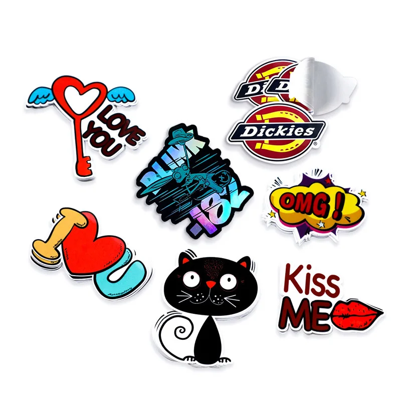 Custom Hologram Die Cut Stickers Printing Vinyl Label