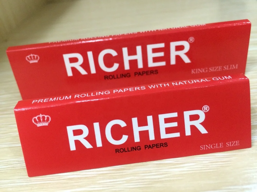 King Size Slim Unbleached 14gsm Hemp Smoking Paper