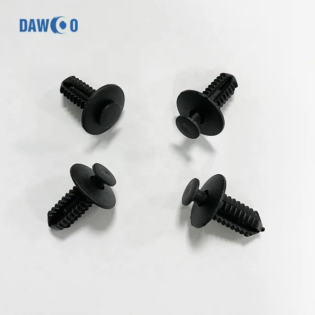 Factoy price 100pcs pack black car  plastic auto plastic clips and fasteners
