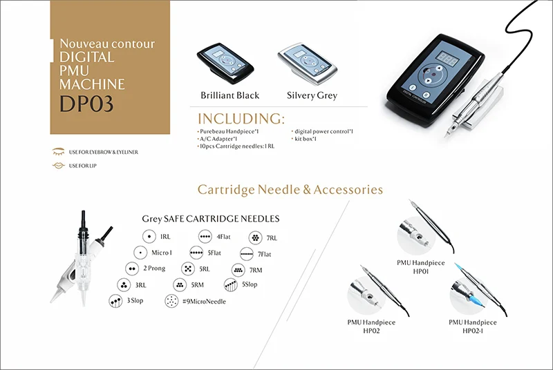 PM Beauty Professional Electric Machine Microblading Eyebrow Semi Permanent Makeup Machine