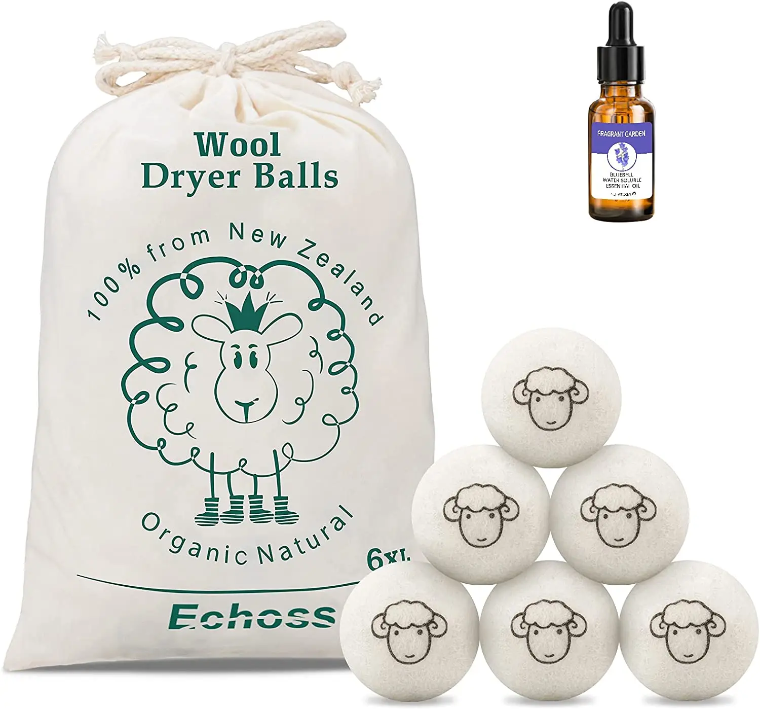 Eco-friendly Laundry Balls Wool Dryer 100% New Zealand Wool felted By Skilled Women Artisans Factory Wholesale Price
