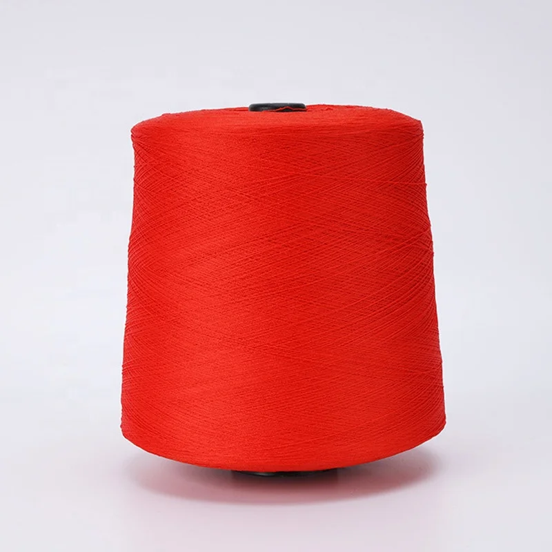 NM48 2 42% Viscose 18% Nylon 40% Shinning Polyester Core Spun Yarn For winter sweater knitting