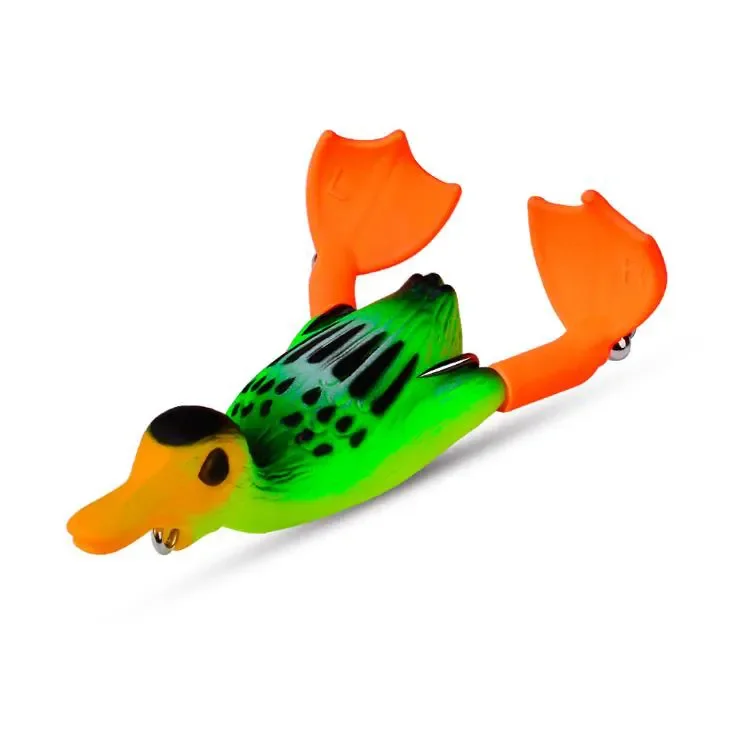 Propeller Fin Duck Fishing Bait 9cm-11.5g Duckling Soft Bait Bass Rubber Silicone Resin Simulation Lure Bait