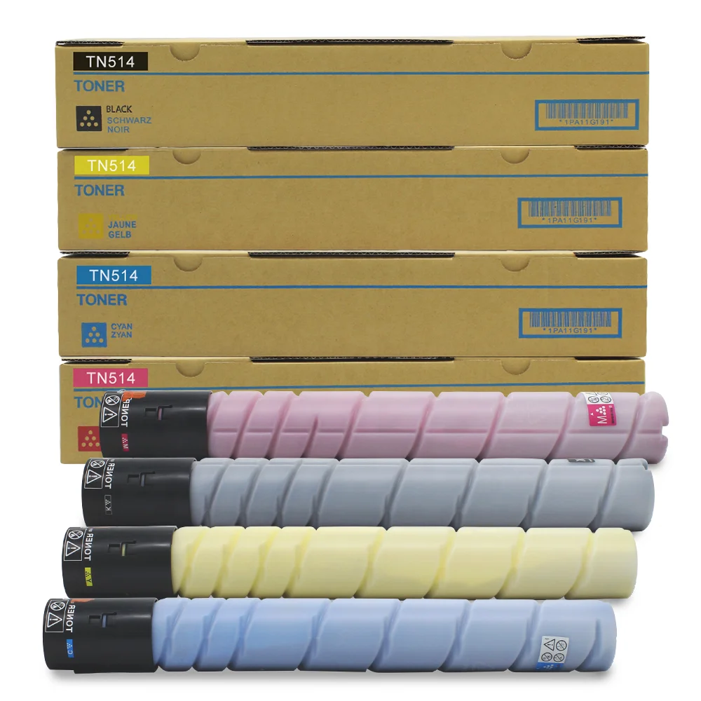 Color Toner Cartridge Compatible TN514 For KONICA MINOLTA BIZHUB C258 C308 C368 C458 C558 C658 Copier Toner Cartridge TN514