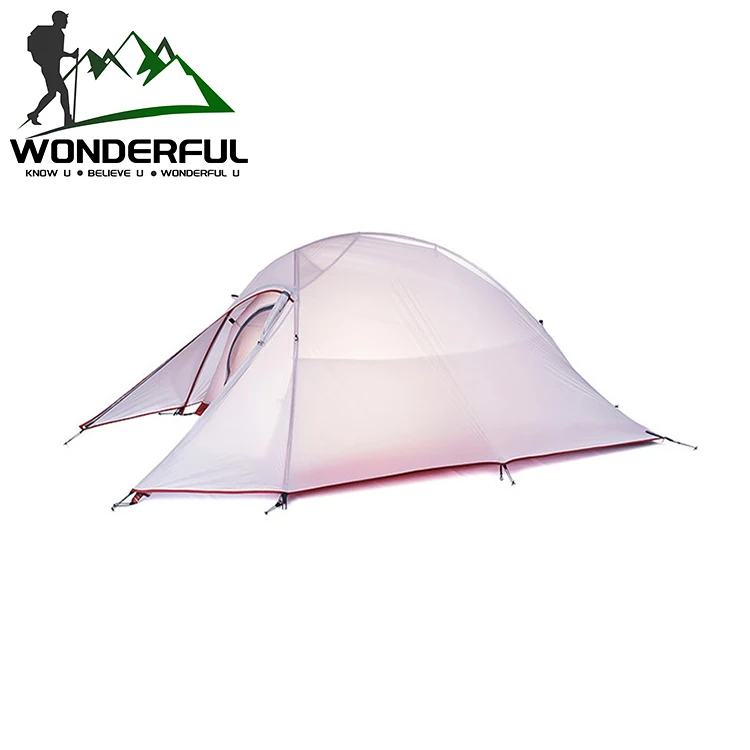 Upgraded Breathable 2 Person Aluminum Pole Nylon Double Layers Ultra Light Waterproof Outdoor Travel Hiking Camping Tent