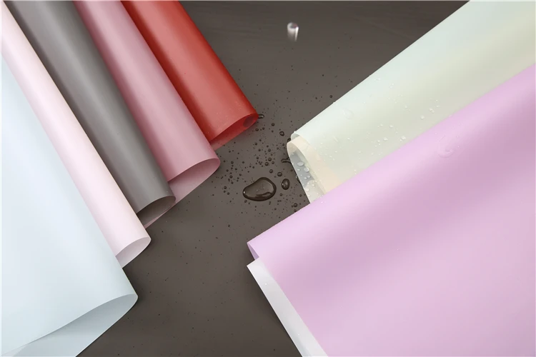 
mixed Colors Flower Wrapping Paper Water-proof Platinum Paper Gift Wrapping Papers Fancy Flowers Packing Ppae 