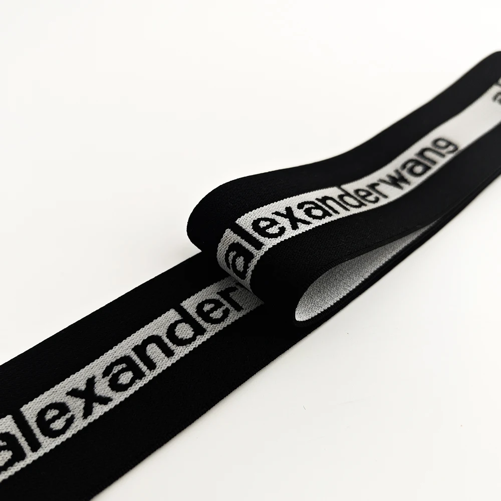 Free sample manufacturer custom color width polyester elastic band