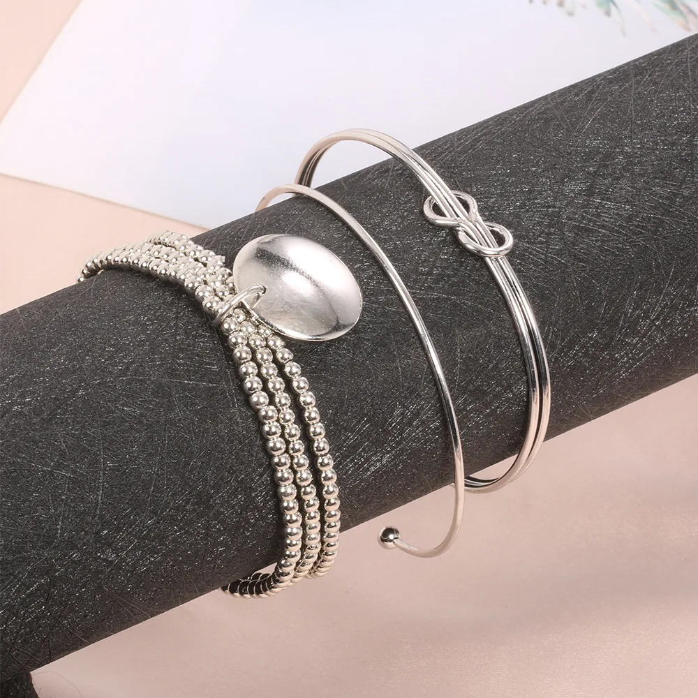 Fashion women silver bracelet set for women wholesale N98039