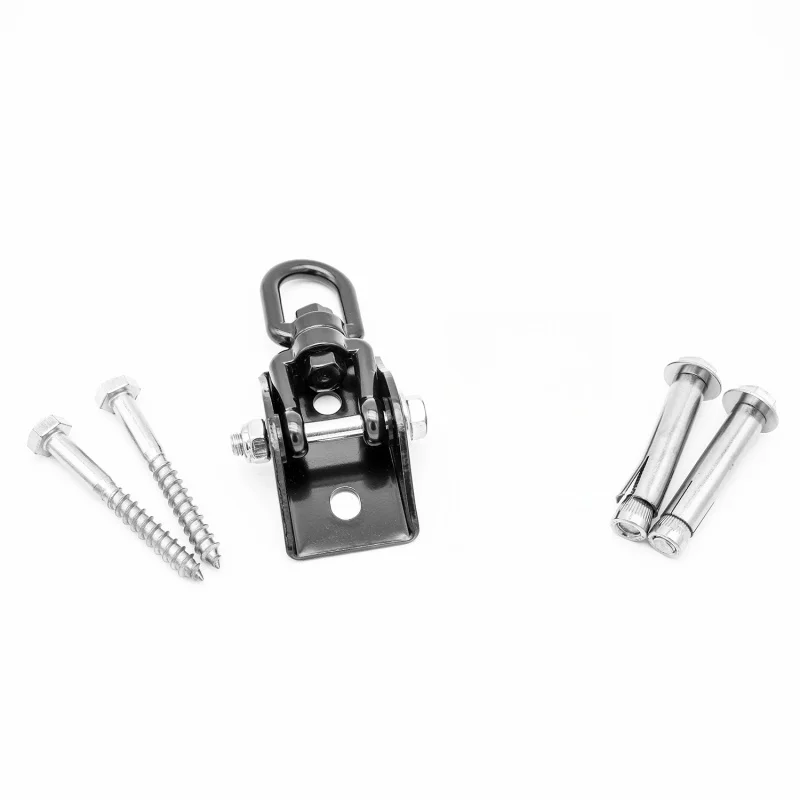 High Quality stainless steel black suspension hardware swing ceiling hook wall hanging kit