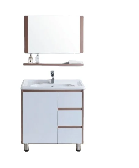 Modern Rectangle Bathroom Cabinet 4mm Mirrored Apartment Storage High Quality CBM Manufacturer Wholesale Wooden Ceramic PVC