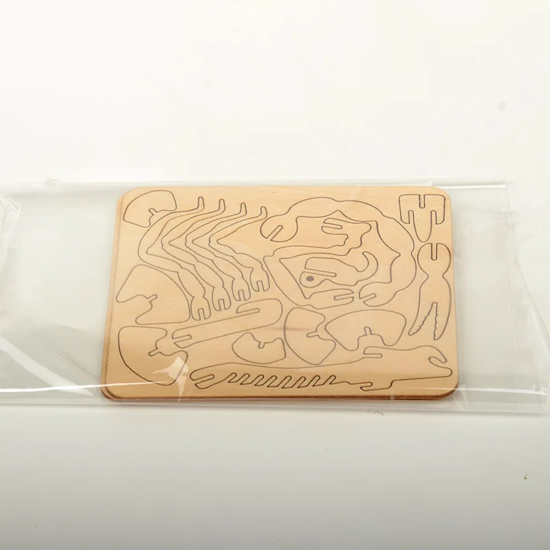 Educational Toy Brain Teaser Puzzles Funny Animal Jigsaw Puzzle Wooden 3D Scorpion Model Building Kit