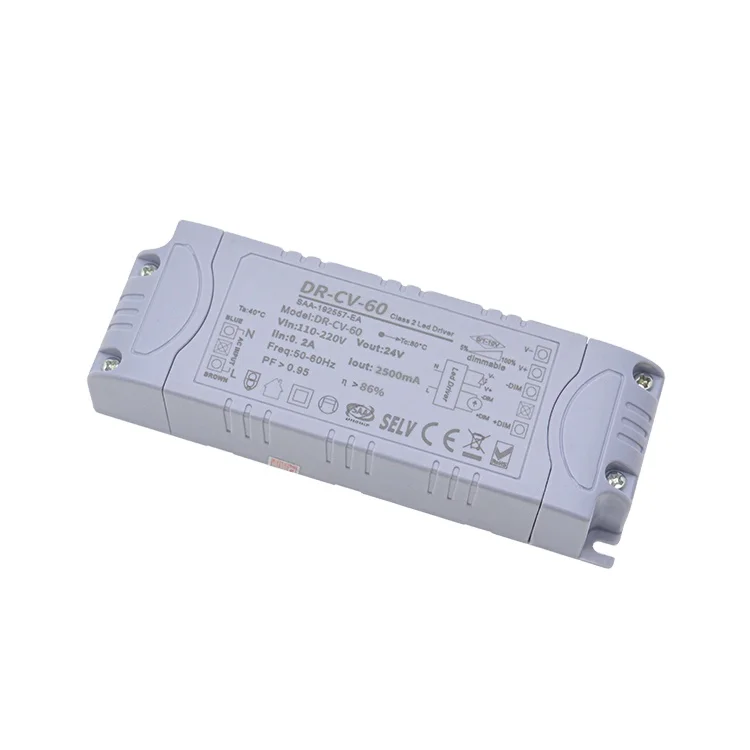 YIDUN 12v 24v 20w 40w 60w 80w 100w Dimmer Lighting LED Driver Switching Power Supply CE Rohs Approved for LED Strip Lights