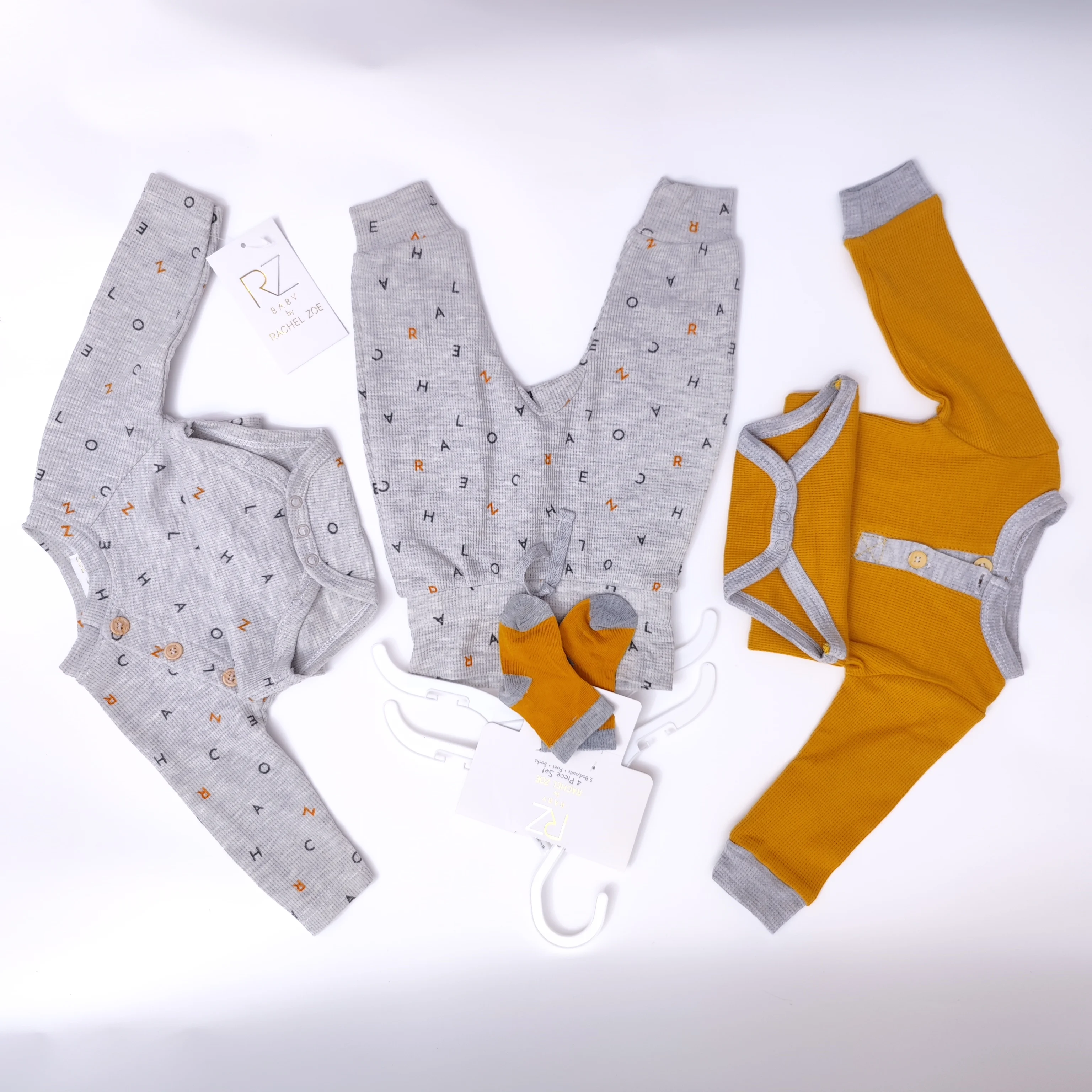 Autumn 4 Pcs Set Newborn Baby Girl Knit Sweater Kimono Cardigan Infant Knitted Daisy Sweater Pants Set with Beanie and Booties