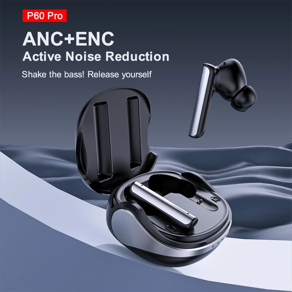 New arrival K60 TWS ANC ENC Wireless earbud BT 5.3 Earphone Wireless Earbuds hd call stereo sound Android IOS Phones tws earbuds