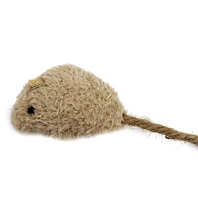 3pcs pet cat bite resistant toy plush simulated little mouselect hide and seek game props rat squeak toy
