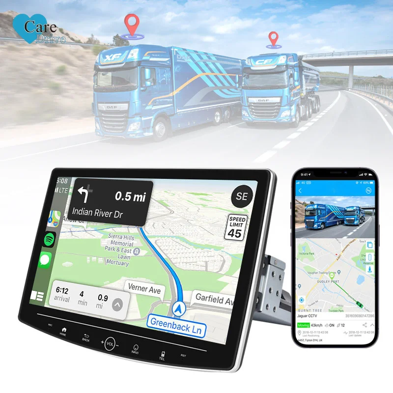 CareDrive Android 7' Car Radio Autoradio Car Stereo Carplay Android Auto Gps Wifi Bt Hi-Fi Fm Rds For Fiat Punto/Linea