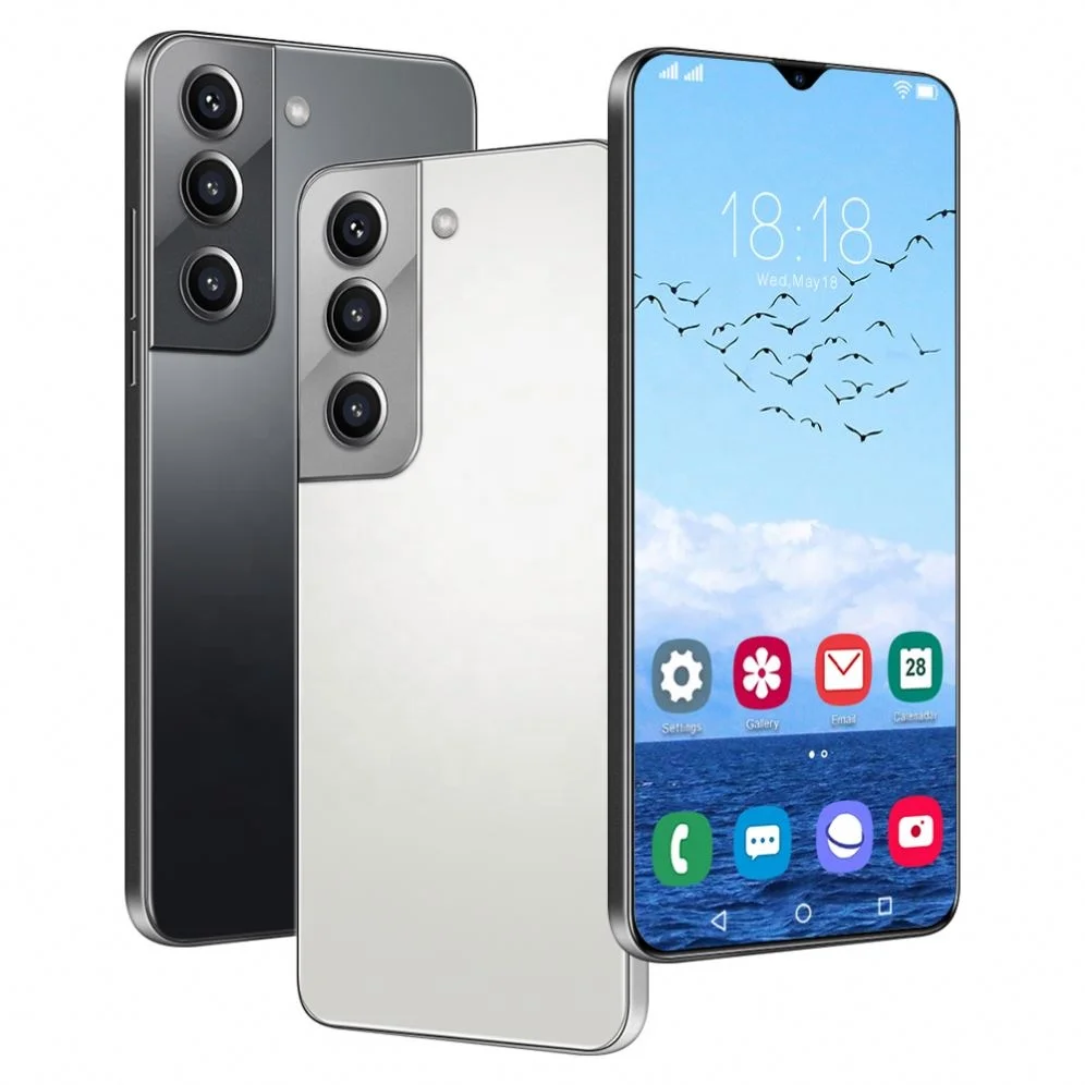 Новинка 2023 мобильные телефоны S21 + 5G экран 6 7 дюйма с вырезом-капелькой телефон на базе android 12 Гб 512 ГБ 10 Глобальный смартфон