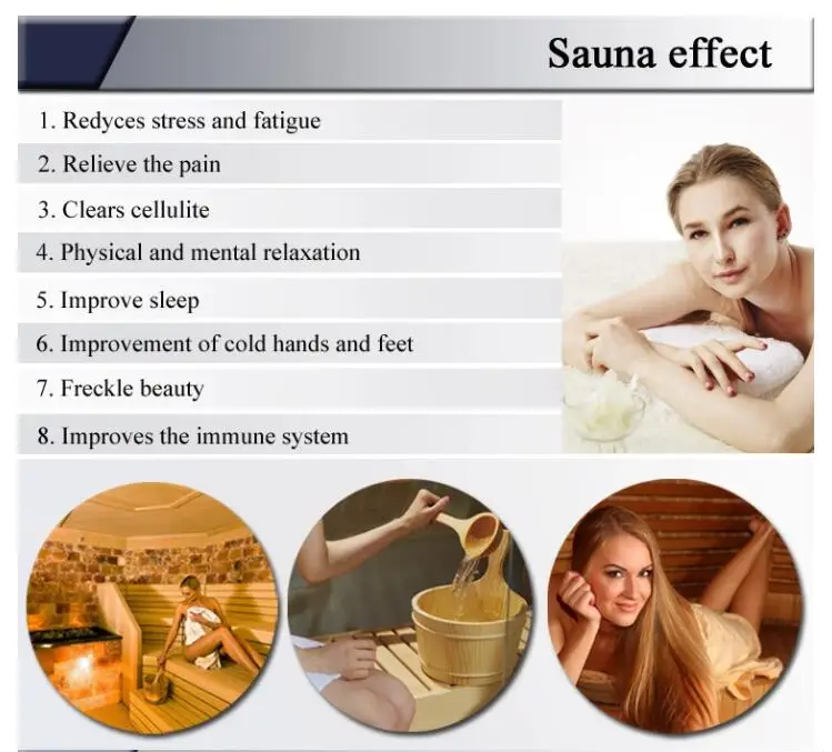 Indoor hemlock Wood Dry Steam Function and Sauna Rooms