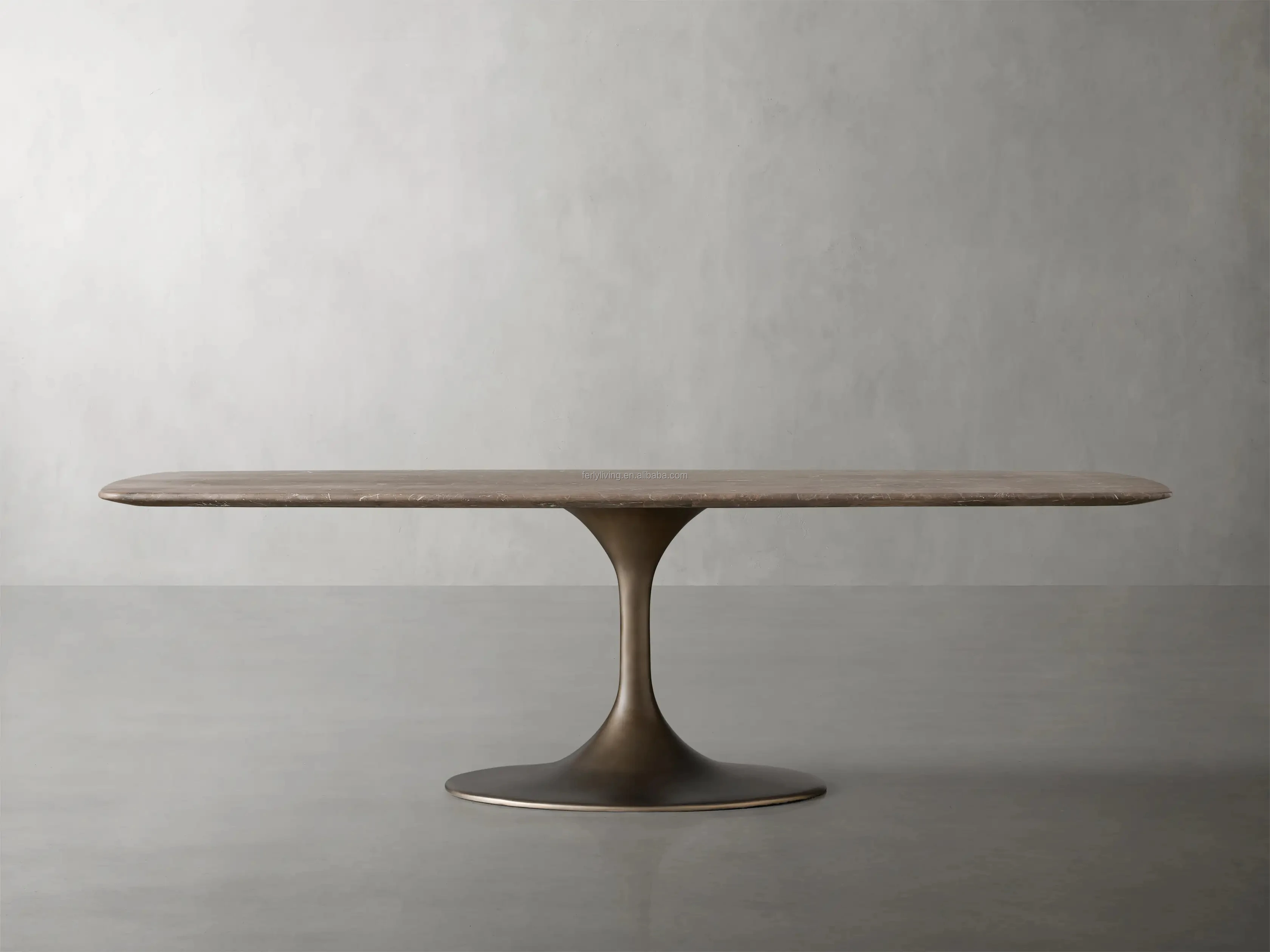 FERLY New Arrival Dinning Table Set Dining Room Furniture Luxurious Room Furniture Luxury Marbletslian  Dining Metal Base